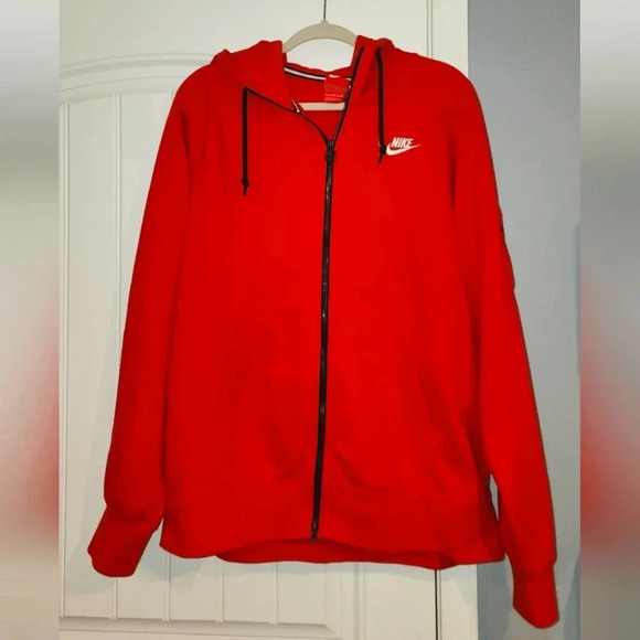 Vintage Men's Red Tag Nike Full Zip Hoodie Size XL - Picture 1 of 4